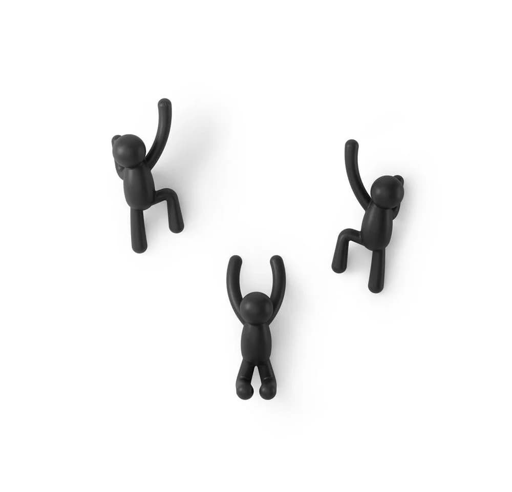 Dekorativer Wandhaken aus Kunststoff, Schwarz - Bild 5
