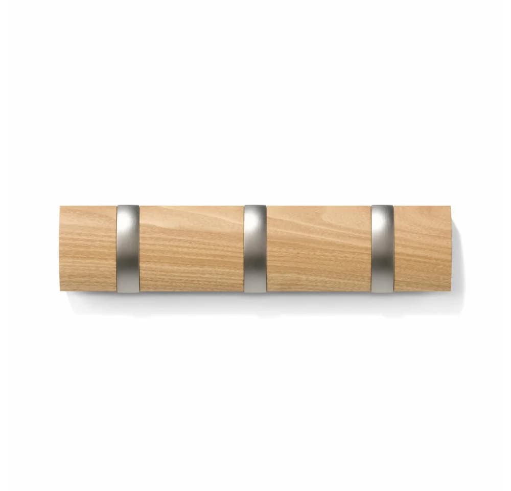Umbra Wandgarderobe Flip 3 Haken Natur