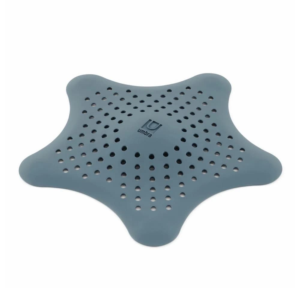 Umbra Abflusssieb Starfish Schieferblau mit Saugnäpfen
