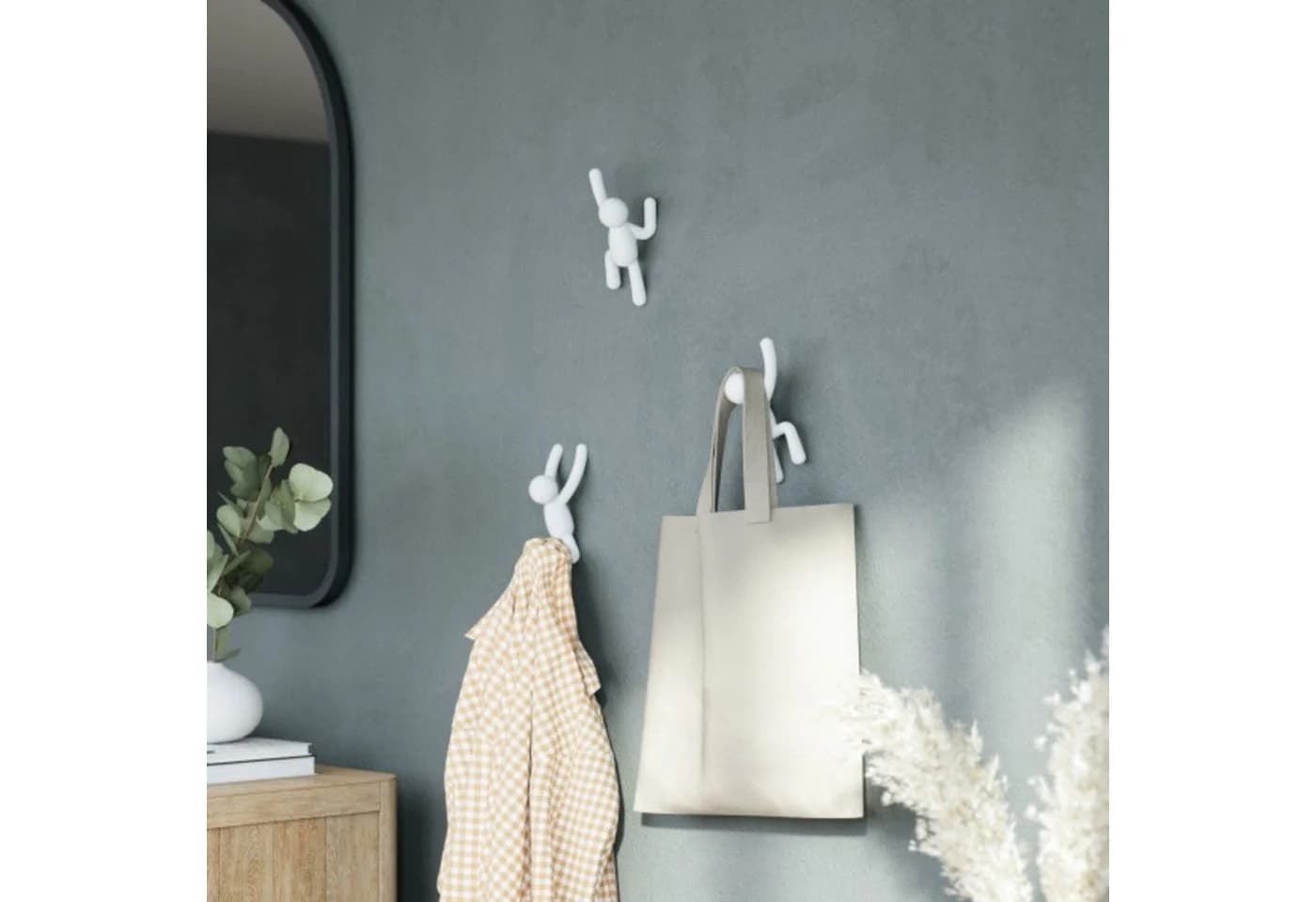 Umbra Garderobenhaken Buddy 3er Set weiß Kunststoff