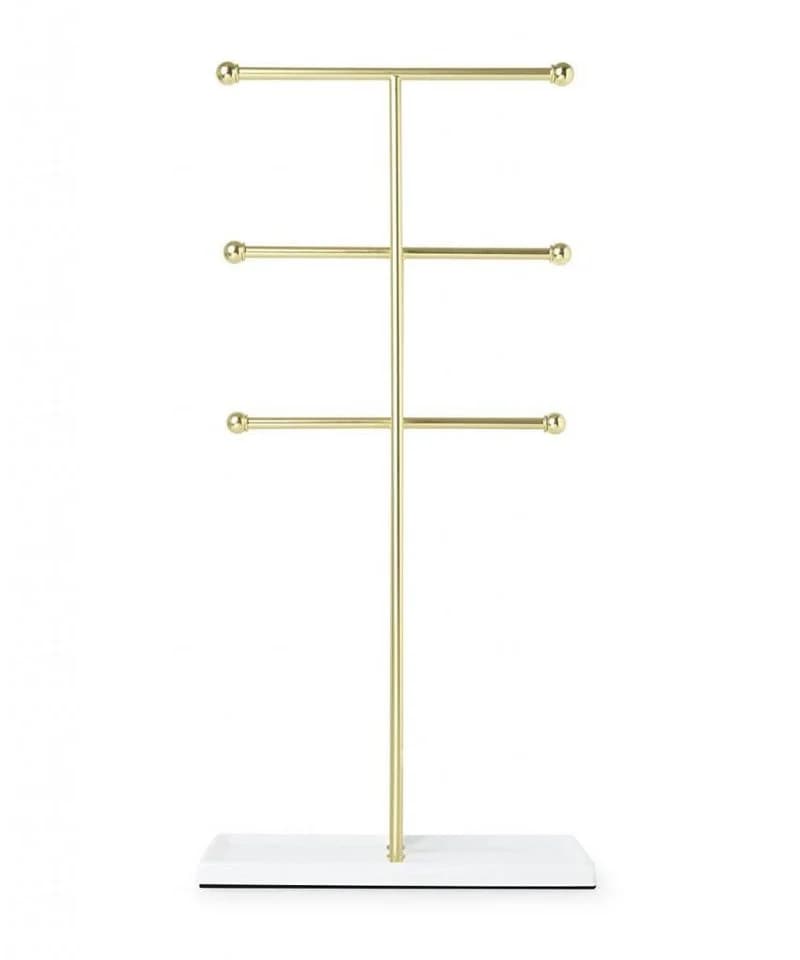 Umbra Trigem Schmuckständer Weiß/Gold Kettenhalter - Bild 3