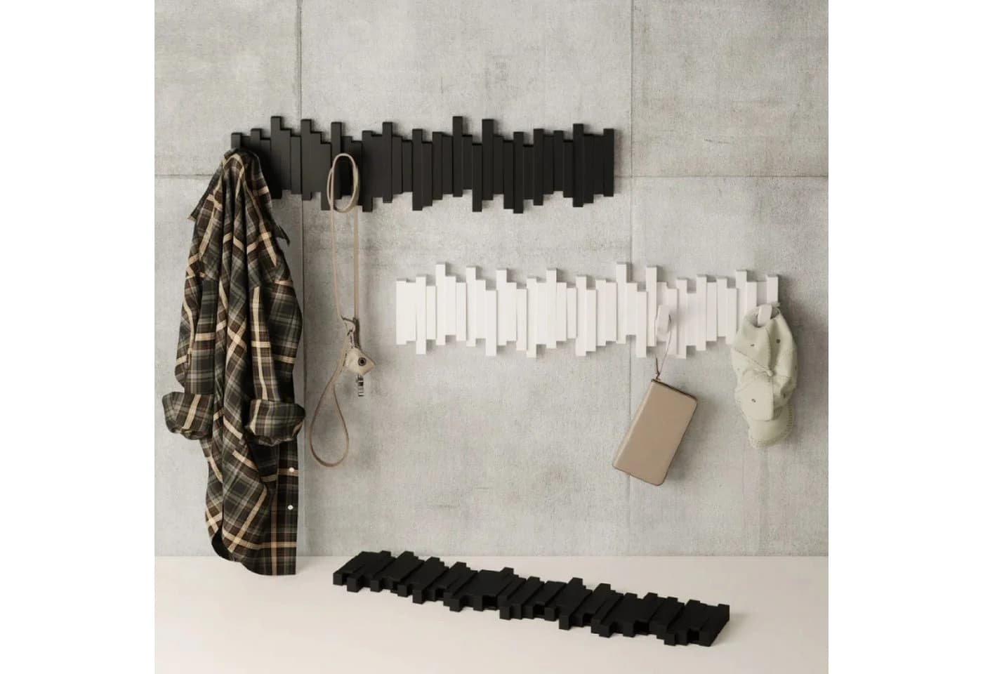 Umbra Wandgarderobe Sticks Multi Hook Weiß