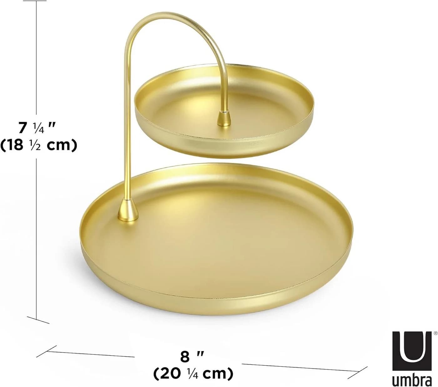 Umbra Poise Schmuckablage Metall Mattgold