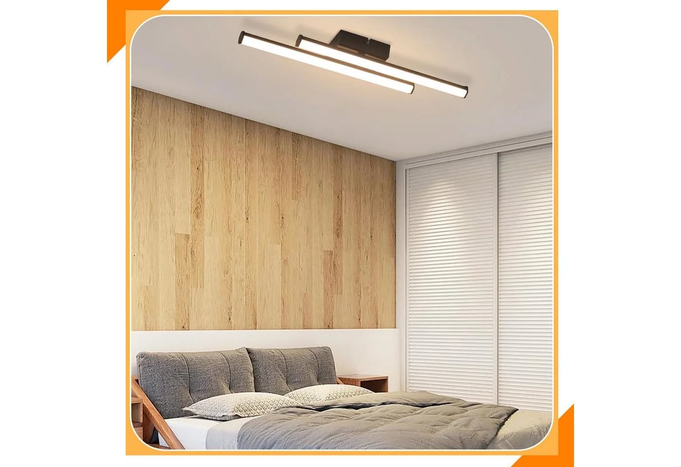 ZMH LED Deckenleuchte Modern Schwarz 3000K - Bild 3