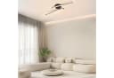 ZMH LED Deckenleuchte Wohnzimmer Schwarz Wellen Design Modern Deckenlampe 3000K Bild 1