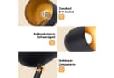 ZMH Deckenstrahler 1 Flammig Schwarz-Gold Schwenkbar 350° Industrial Bild 5
