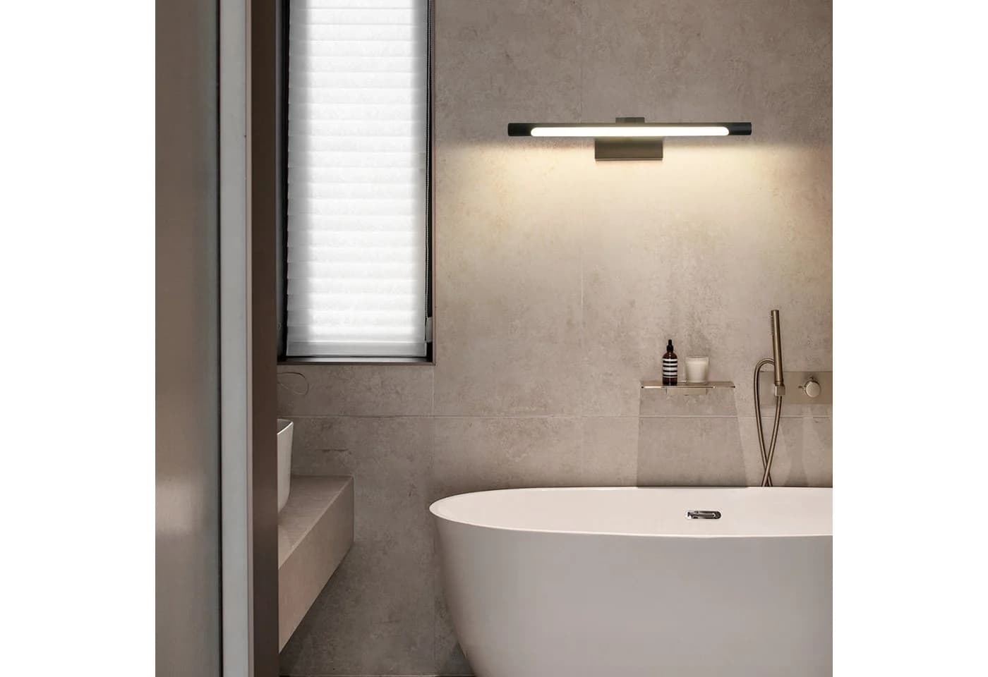 ZMH LED Spiegelleuchte 40cm Neutralweiß Wandleuchte - Bild 5