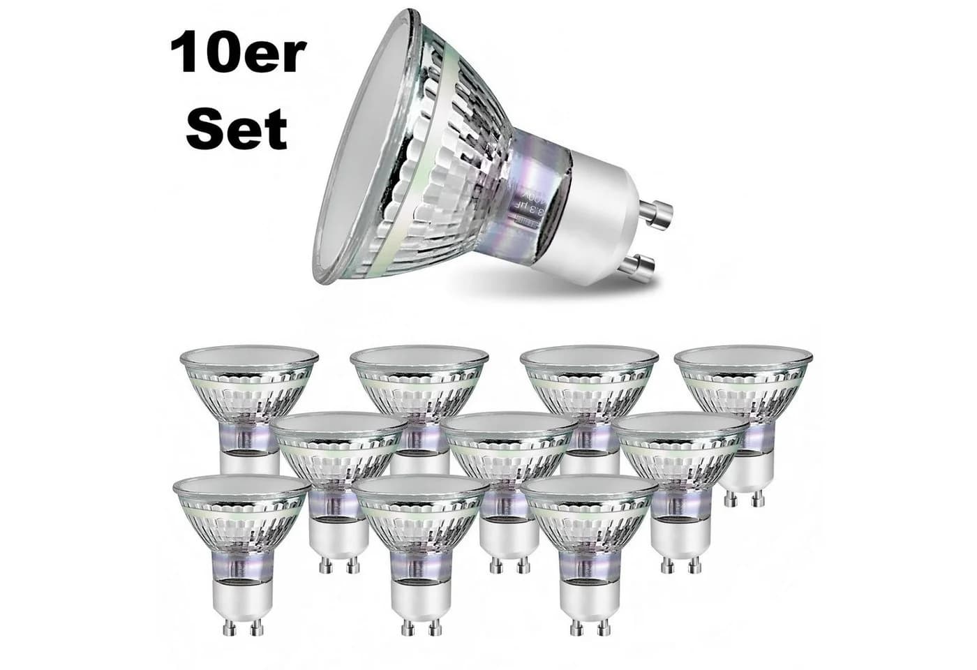 ZMH LED-Leuchtmittel GU10 4W 10 St. 3000K Reflektor Birne - Bild 2