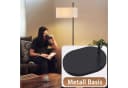 ZMH Stehlampe 154cm Schwarz Stoffschirm E27 Retro Bild 4