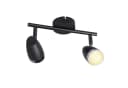 ZMH Deckenstrahler Schwarz 2 Flammig LED 350° schwenkbar Bild 1