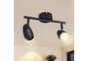ZMH Deckenstrahler Schwarz 2 Flammig LED 350° schwenkbar Bild 2