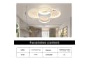ZMH LED Deckenleuchte Dimmbar 5-Ringe 70W Weiß Modern Acryl Bild 1