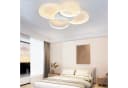 ZMH LED Deckenleuchte Dimmbar 5-Ringe 70W Weiß Modern Acryl Bild 5
