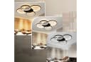 ZMH LED Deckenleuchte Wohnzimmer Dimmbar 5-Ringen 70W Schwarz Bild 1
