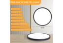 ZMH LED Deckenleuchte Modern Schwarz Warmweiß Bild 3