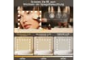 Nettlife Schminkspiegel mit Beleuchtung Dimmbar 50x40cm Hollywood 15 LED Spiegel Bild 3