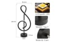Nettlife LED Tischleuchte Nachttischlampe Kabellos Touch Dimmbar Schwarz Bild 3