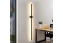 Nettlife LED Wandleuchte Schwarz 60cm 3000K Modern Wandlampe Indirekt Bild 2