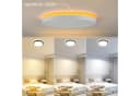 Nettlife LED Deckenleuchte Flach Schwarz Dimmbar mit Fernbedienung Bild 1