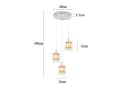 Nettlife Pendelleuchte Kristall Glas G9 Modern 120CM Bild 4