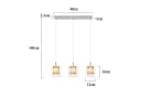 Nettlife Pendelleuchte Kristall Glas G9 Modern 120CM Bild 4