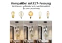 Nettlife Pendelleuchte 3/4 rauchgrauem Glas E27 Fassung Industrielle Hängeleuchte Bild 3