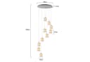 Nettlife Pendelleuchte Kristall Glas G9 Modern 120CM Bild 5