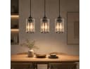 Nettlife Pendelleuchte Kristall Schwarz Modern 1/3/4 Flammig E27 Hängeleuchte Bild 2