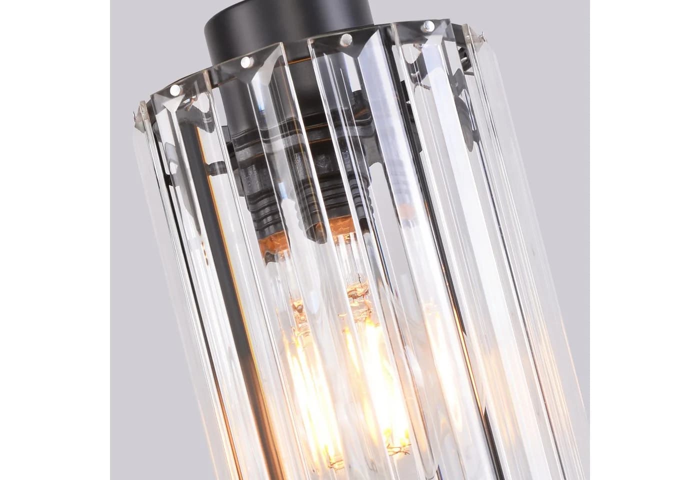 Nettlife Pendelleuchte Kristall Schwarz Modern 1/3/4 Flammig E27 Hängeleuchte - Bild 4