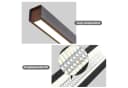 Nettlife LED Pendelleuchte Dimmbar Schwarz Esszimmer Modern 50W 148.5CM Hängelampe Bild 4