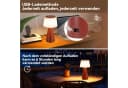 Nettlife LED Tischleuchte Kabellos Touch Dimmbar Akku 3600mAh Schwarz/Weiß Bild 4