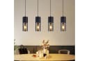 Nettlife Pendelleuchte Schwarz E27 1/3/4 Flammig Glasschirm Hängeleuchte Bild 2