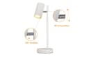 Nettlife Tischleuchte Nachttischlampe Schwarz/Weiß/Gold GU10 mit kabel Bild 4