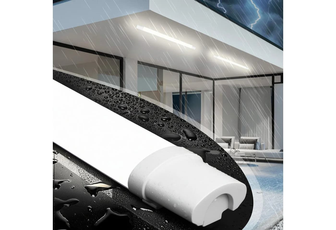 Nettlife LED Außenleuchte 90cm 24W 5000K - Bild 3