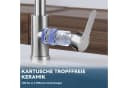Nettlife Küchenarmatur Ausziehbar Edelstahl 360° Schwarz Bild 5