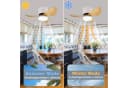Nettlife Deckenventilator mit LED-Beleuchtung 70cm Weiß 6-Gang Timer Bild 4
