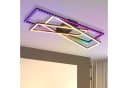Nettlife LED Deckenleuchte Schwarz RGB Dimmbar 36W Modern Bild 2