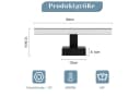 Nettlife LED Spiegelleuchte 30/40/60CM Schwarz Neutralweiß 4000K Bild 5