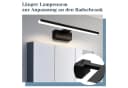 Nettlife LED Spiegelleuchte Schwarz 4000K LED fest integriert Bild 3
