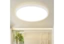 Nettlife LED Panel Deckenlampe Flach Rund Flurlampe Weiß 24W, LED fest integriert, Warmweiß Bild 2