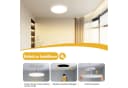 Nettlife LED Panel Deckenlampe Flach Rund Flurlampe Weiß 24W, LED fest integriert, Warmweiß Bild 5