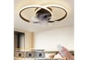 Nettlife Deckenventilator mit LED Licht Schwarz Fernbedienung 36W Bild 2