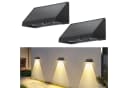 Nettlife LED Außen-Wandleuchte Schwarz 3 LEDs Solarlampe 3000K Warmweiß Bild 2