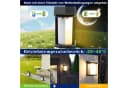 Nettlife LED Außen-Wandleuchte mit Bewegungsmelder Solarleuchte Garten 2 Modi 3000K Bild 5