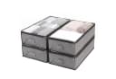 Sekey Unterbettkommode Aufbewahrungstasche 4er Set Grau Transparent Bild 2