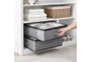 Sekey Unterbettkommode Aufbewahrungstasche 4er Set Grau Transparent Bild 3