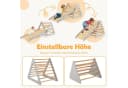 KOMFOTTEU Klettergerüst Kletterdreieck mit Rampe grau Bild 3
