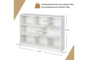 KOMFOTTEU Bücherregal Würfelregal 8 Fächer 122x32x93 cm Bild 3