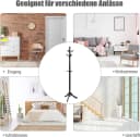 KOMFOTTEU Garderobenständer mit 9 Haken & verstellbarer Höhe Bild 5