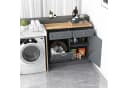 KOMFOTTEU Sideboard Küchenschrank mit großer Arbeitsplatte & 2 Schubladen Bild 1